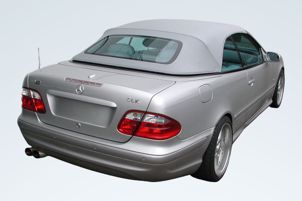 Mercedes CLK A208 Verdeck schwarz Auto, Limousine, Coupé, Rad, Stoßstange