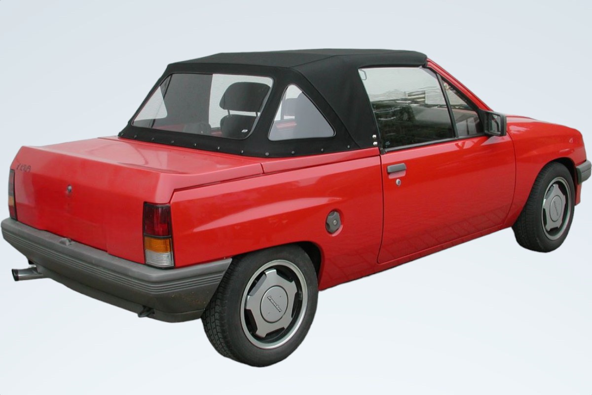 Opel Corsa Verdeck schwarz Kleintransporter, Fahrzeug, Auto, Maschine, Rad