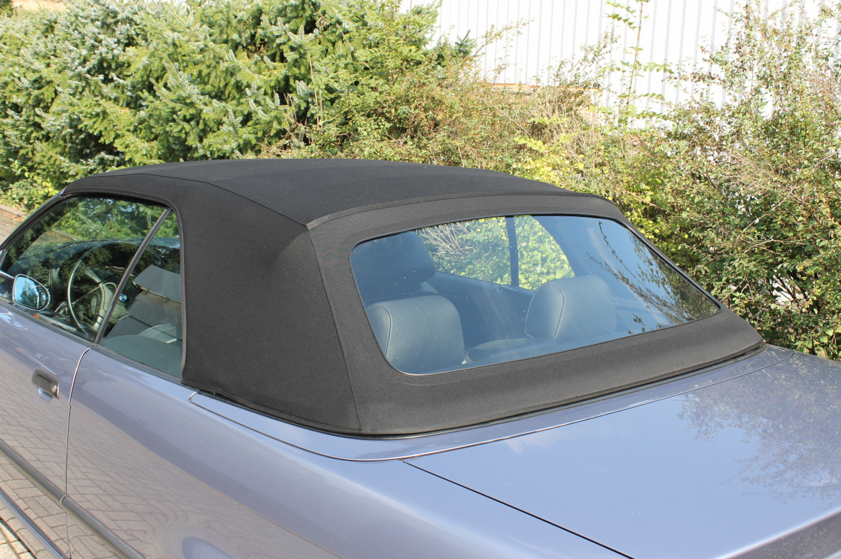 BMW E36 Verdeck HS Konvertible, Cartop, Softtop, Schwarz, Heckfenster