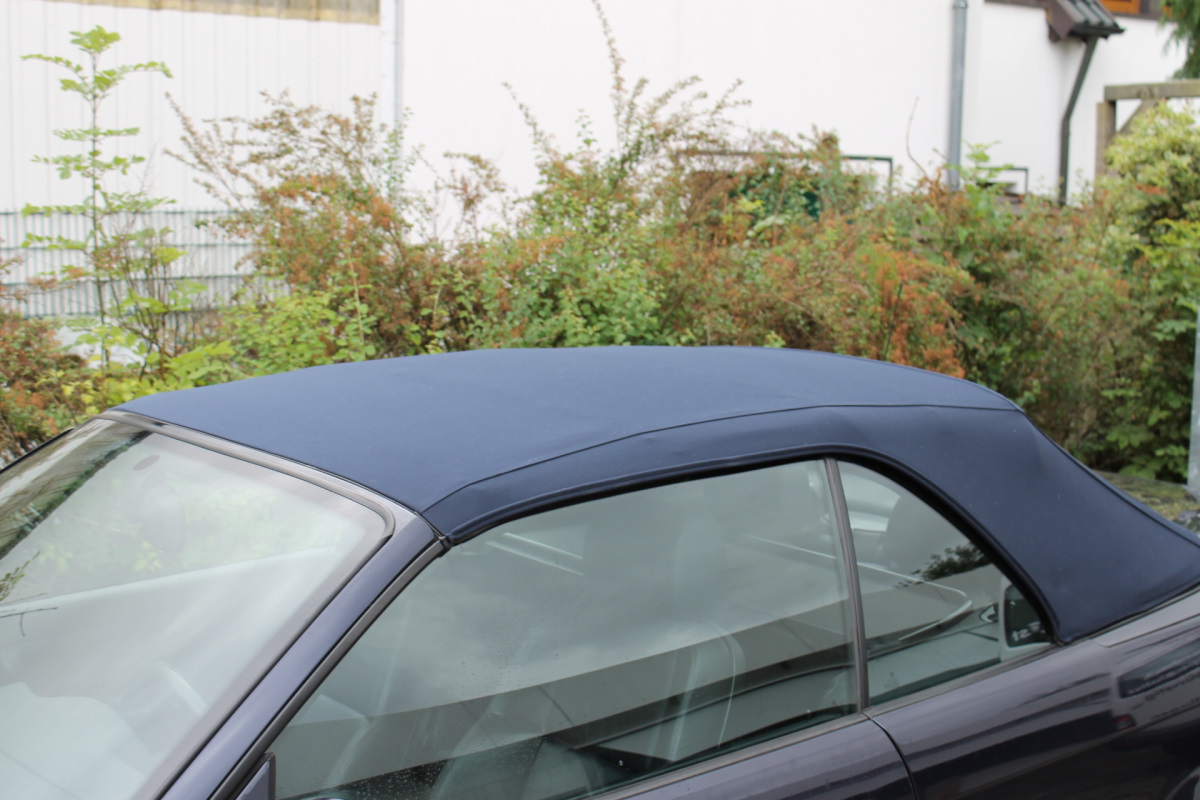 Cabrio, Softtop, Dachhaut, Farbe blau, Autoverdeckung