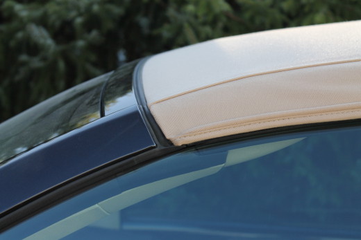 VW New Beetle Verdeck manuell schwarz soft-top, car roof, convertible roof, fabric top, tan cover
