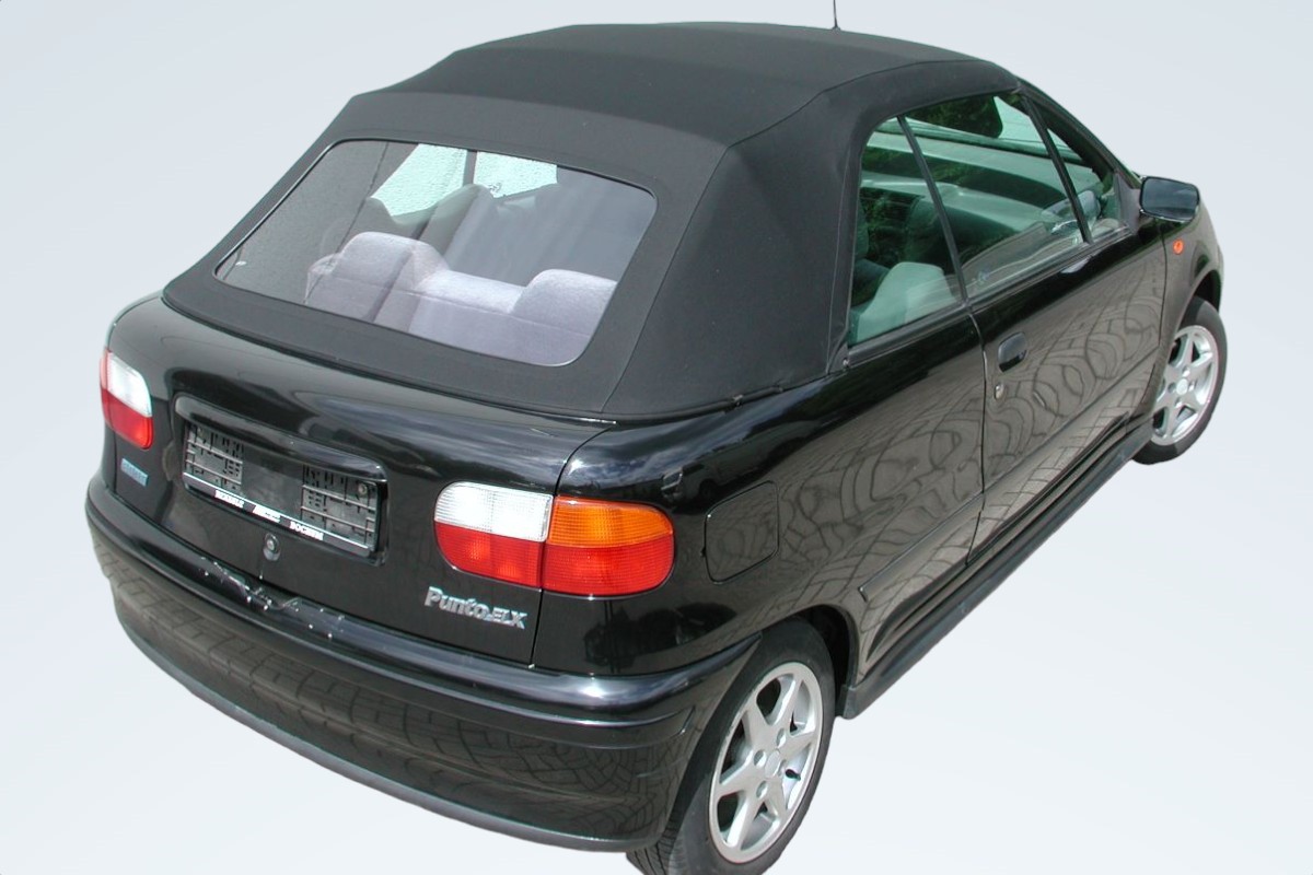 Fiat Punto Verdeck schwarz Auto, Limousine, Rad, Leichtmetallfelge, Stoßstange