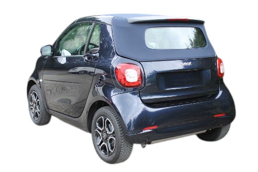 Smart_FortwoA453_Cabrioverdeck_blau_Ecke Auto, Transport, Fahrzeug, Maschine, Rad