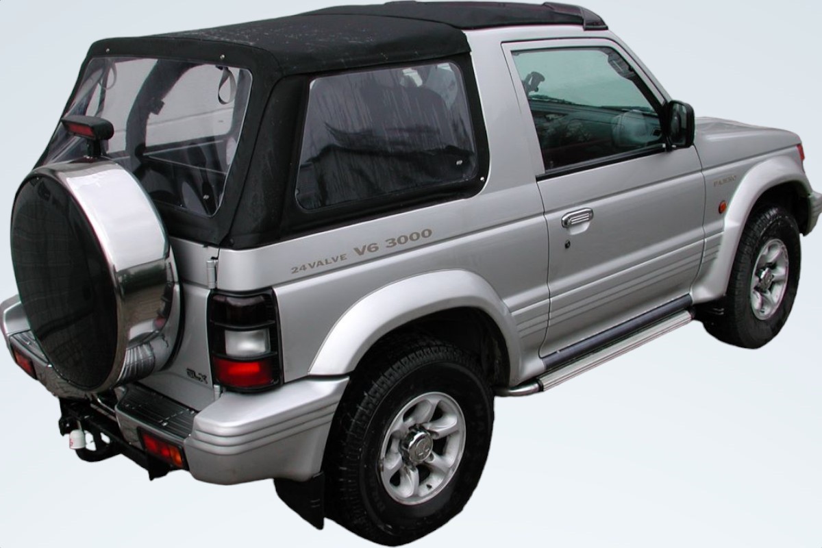Mitsubishi Pajero V20 Vorderteil (Faltschiebedach) Kleintransporter, Fahrzeug, Rad, Auto, Leichtmetallfelge