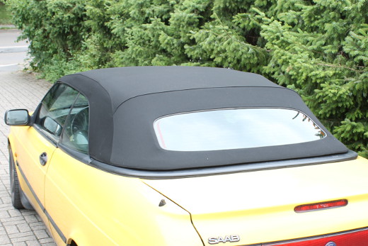 Saab 900-II Verdeck Auto, Fahrzeug, Nummernschild, Kissen, Windschutz