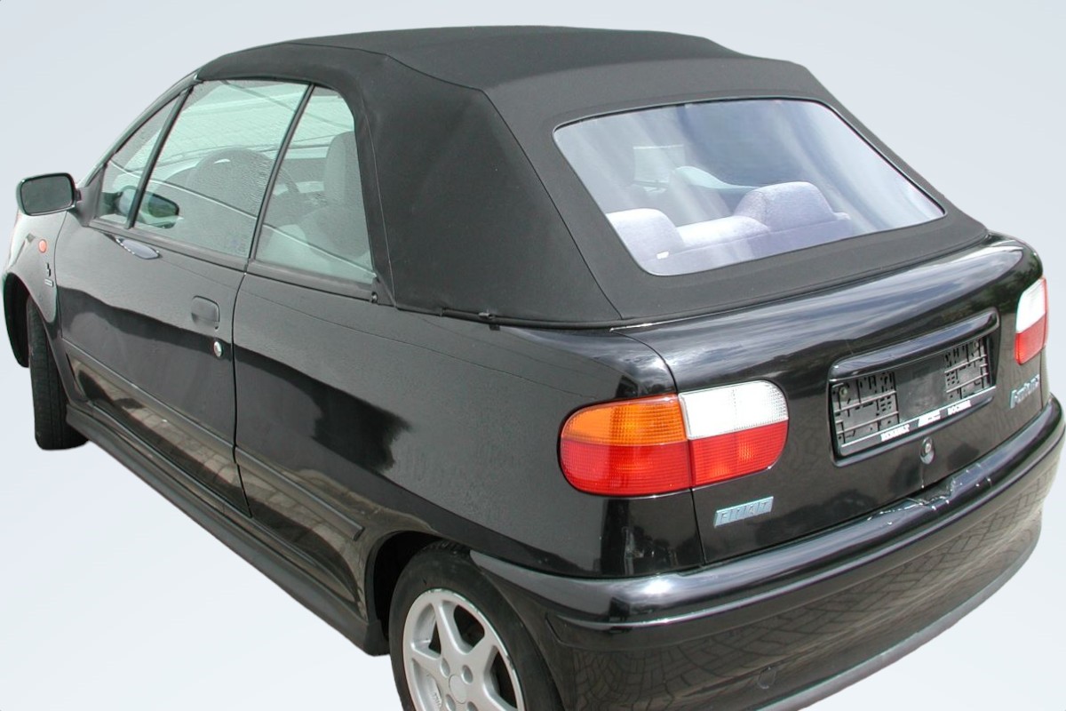 Fiat Punto Verdeck schwarz Auto, Limousine, Fahrzeug, Stoßstange, Rad