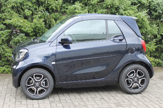 Smart_FortwoA453_Cabrioverdeck_blau_Seite Auto, Fahrzeug, Leichtmetallfelge, Rad, Schrägheck