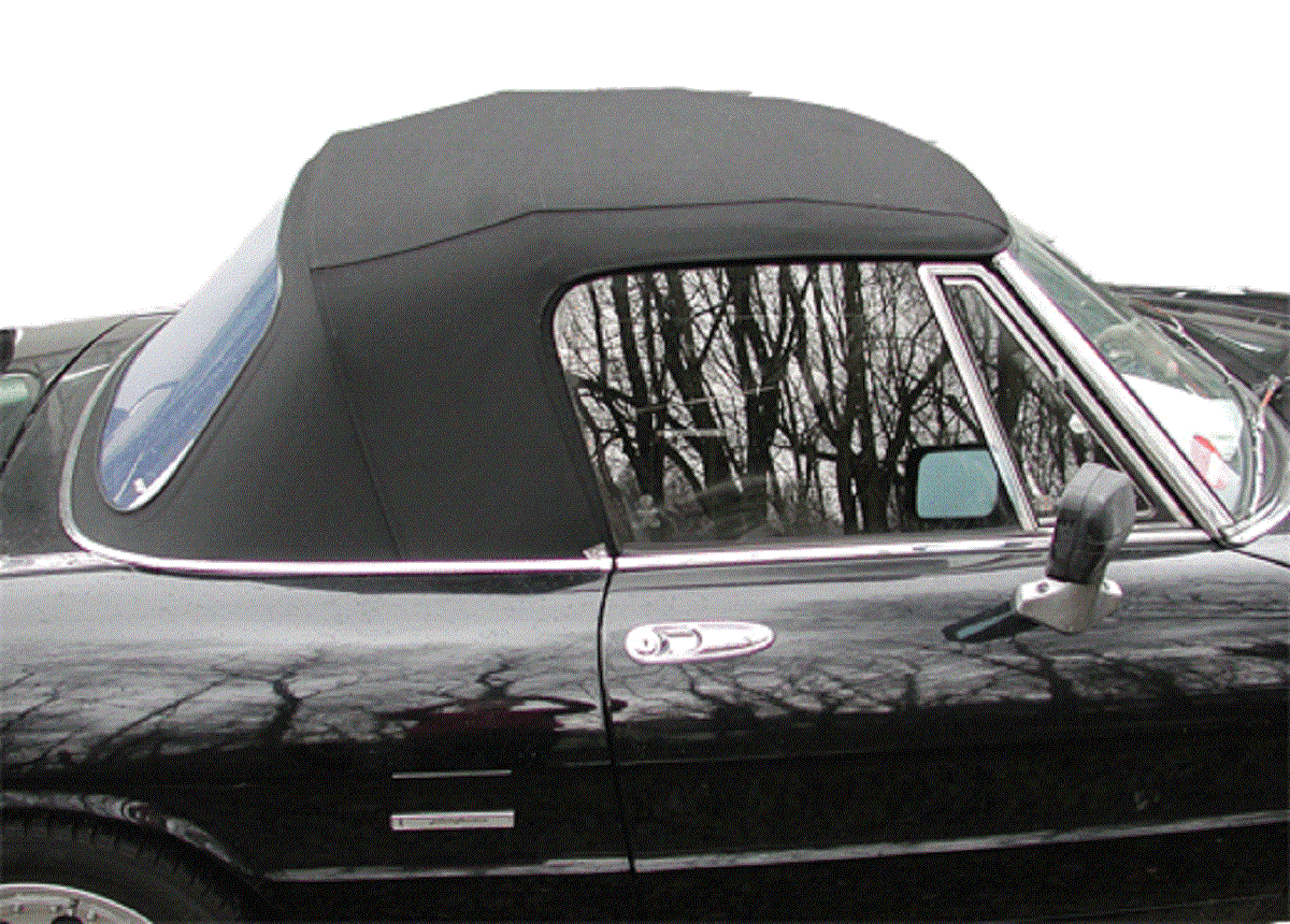 Alfa Spider Fastback Cabrioverdeck Alfa Spider Fastback Verdeck schwarz